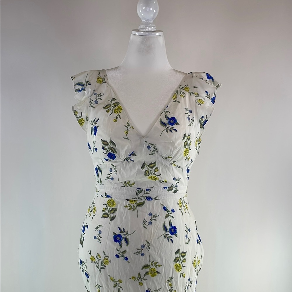 Jason Wu Floral Ruffle Midi Dress, 12 - Picture 8 of 17